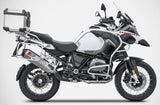 Système D'Échappement Homologué Au Niveau Sonore Penta-R Acier Embout Carbon - Zard Compatible Avec Bmw R 1200 Gs (2017-2018)