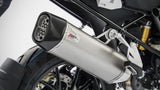 Système D'Échappement Homologué Au Niveau Sonore Acier Embout Carbon - Zard Compatible Avec Bmw R 1200 Gs (2019-2020)