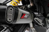 Système D'Échappement Homologué Au Niveau Sonore Titanium Embout Carbon - Zard Compatible Avec Ducati Multistrada V4S (2021-2023)