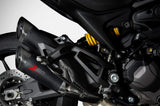 Système D'Échappement Homologué Au Niveau Sonore Acier Noir Embout Carbon - Zard Compatible Avec Ducati Monster 937 (2021-2023)