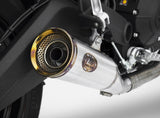 Système D'Échappement Complet Sans Catalyseur Et Homologué Au Niveau Sonore Zuma Acier Embout Bronze - Zard Compatible Avec Ducati Scrambler 800 (2015-2016)