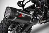Système D'Échappement Homologué Au Niveau Sonore Acier Noir Embout Carbon - Zard Compatible Avec Harley-Davidson Pan America 1250 (2020-2023)