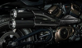 Système D'Échappement Homologué Au Niveau Sonore Topgun Acier Noir Embout Carbon - Zard Compatible Avec Harley-Davidson Sportster S 1250 (2021-2023)