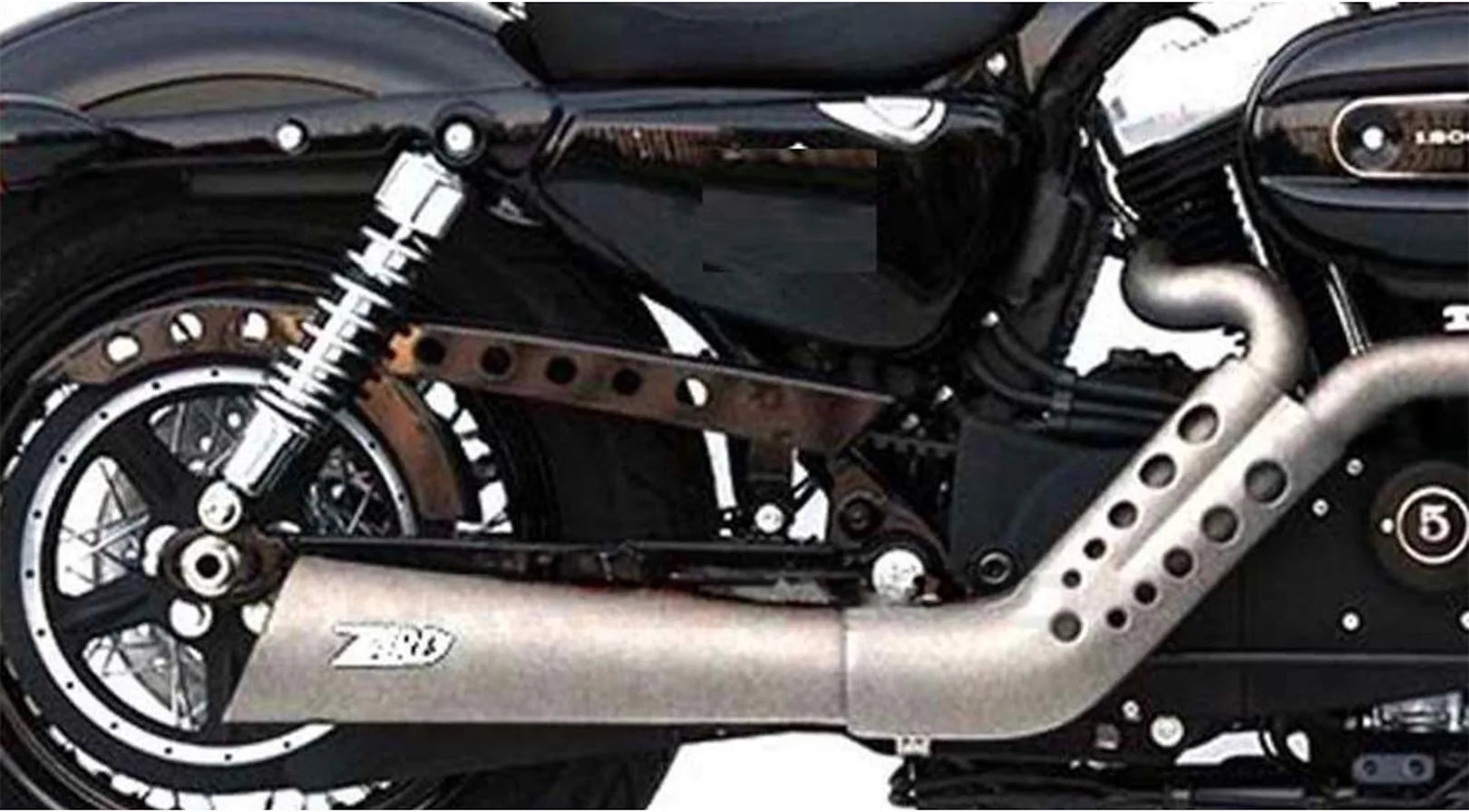 Système D'Échappement Complet Avec Catalyseur Et Homologation Acoustique Sport Acier - Zard Compatible Avec Harley-Davidson Sportster (2003-2013)