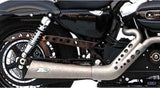 Système D'Échappement Complet Avec Catalyseur Et Homologation Acoustique Sport Acier - Zard Compatible Avec Harley-Davidson Sportster (2014-2016)
