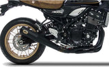 Système D'Échappement Complet Avec Catalyseur Et Homologation Acoustique Acier Noir - Zard Compatible Avec Kawasaki Z 900 Rs (2018-2020)