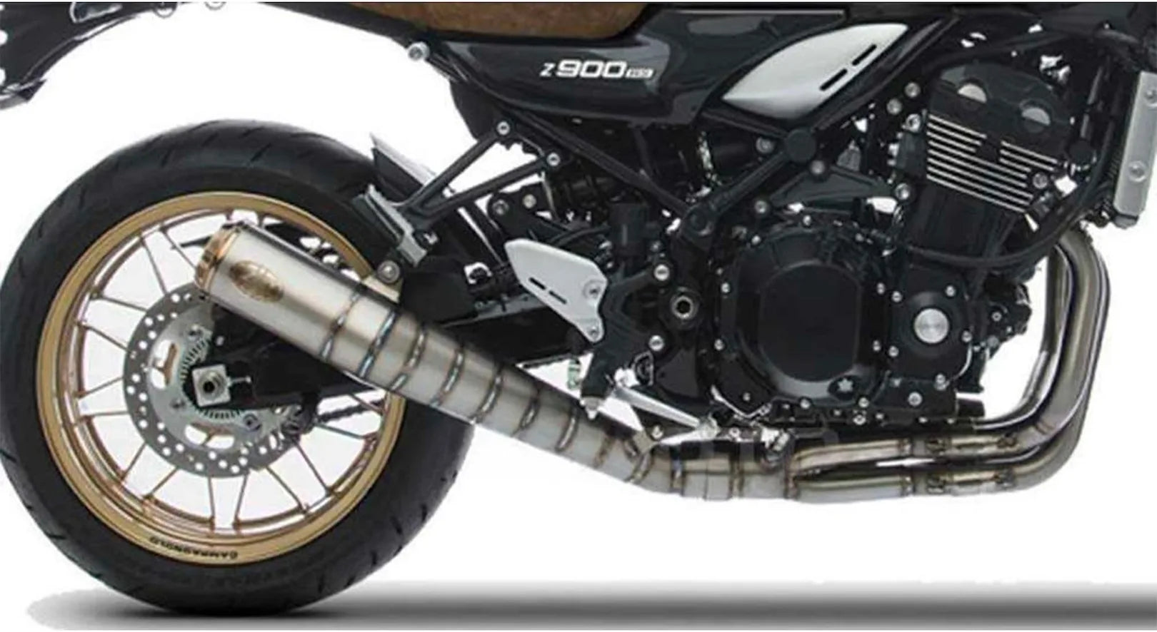 Système D'Échappement Complet Avec Catalyseur Et Homologation Acoustique Titanium - Zard Compatible Avec Kawasaki Z 900 Rs (2018-2020)