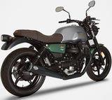 Système D'Échappement Homologué Au Niveau Sonore Acier Noir - Zard Compatible Avec Moto Guzzi V7 850 (2021-2023)