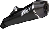 Exhaust Tip With Noise Certification Conical Steel Black Endcap Carbon - Zard Compatible With Moto Guzzi Norge (2011-2016)