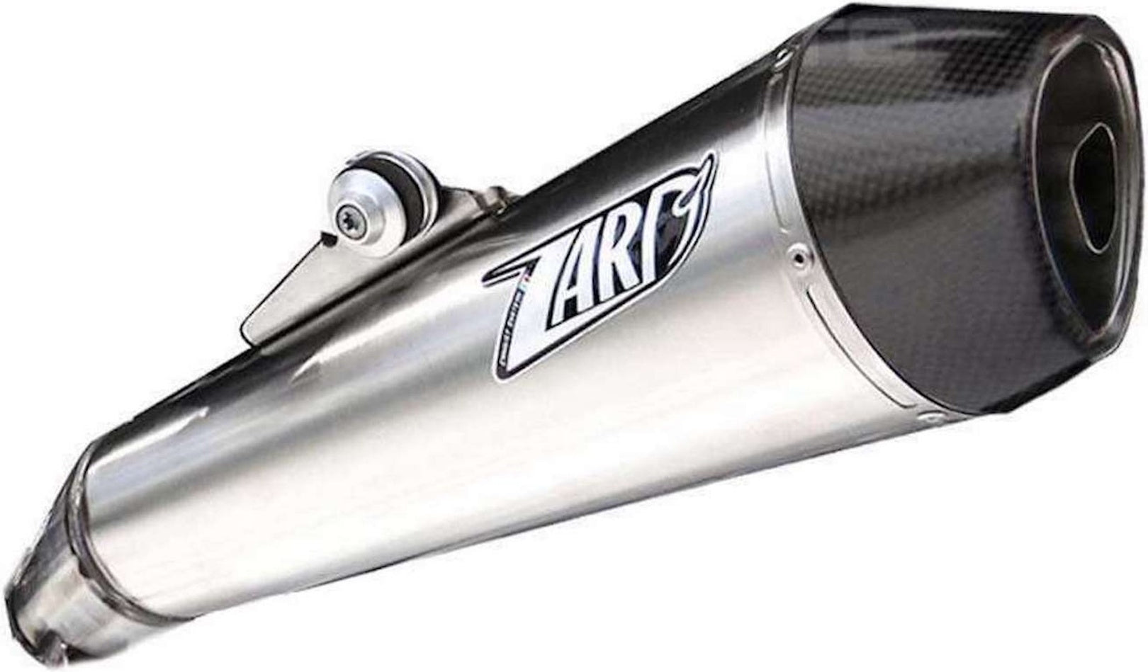 Exhaust Tip With Noise Certification Conical Stainless Steel Endcap Carbon - Zard Compatible With Moto Guzzi Norge (2006-2010)