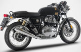 Système D'Échappement Homologué Au Niveau Sonore Acier Polish - Zard Compatible Avec Royal Enfield Interceptor 650 (2021-2023)