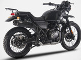 Système D'Échappement Homologué Au Niveau Sonore Penta High Acier Noir Embout Carbon - Zard Compatible Avec Royal Enfield Himalayan (2021-2023)