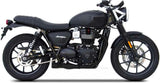 Système D'Échappement Homologué Au Niveau Sonore Acier Noir - Zard Compatible Avec Triumph Speed Twin 900 (2021-2023)