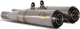 Système D'Échappement Homologué Au Niveau Sonore Conical Acier Embout Carbon - Zard Compatible Avec Triumph Speed Twin 1200 (2021-2023)