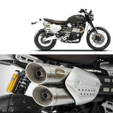 Système D'Échappement Homologué Au Niveau Sonore Acier - Zard Compatible Avec Triumph Scrambler 1200 (2021-2023)
