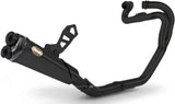Système D'Échappement Complet Avec Catalyseur Et Homologation Acoustique Acier Noir Embout Carbon - Zard Compatible Avec Triumph Scrambler 1200 (2021-2023)