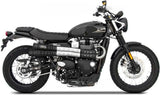 Système D'Échappement Homologué Au Niveau Sonore Six Days Acier Noir - Zard Compatible Avec Triumph Scrambler 900 (2017-2023)