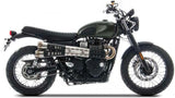 Système D'Échappement Homologué Au Niveau Sonore Conical Acier - Zard Compatible Avec Triumph Street Scrambler 900 (2017-2023)