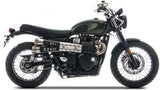 Exhaust Tip With Noise Certification Conical Stainless Steel - Zard Compatible With Triumph Street Scrambler 900 (2017-2023)