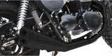 Système D'Échappement Complet Avec Catalyseur Et Homologation Acoustique Short Low Acier Noir - Zard Compatible Avec Triumph Bonneville T100 (2001-2016)