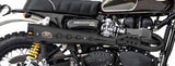 Système D'Échappement Complet Avec Catalyseur Et Homologation Acoustique Special Edition High Acier Noir - Zard Compatible Avec Triumph Scrambler 900 (2001-2016)