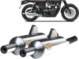 Système D'Échappement Homologué Au Niveau Sonore Bottle Acier Polish - Zard Compatible Avec Triumph Bonneville T120 (2016-2020)