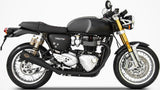 Système D'Échappement Homologué Au Niveau Sonore Titanium Noir - Zard Compatible Avec Triumph Thruxton 1200 R (2017-2020)