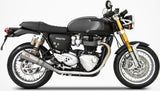 Exhaust Tip With Noise Certification Titanium - Zard Compatible With Triumph Thruxton 1200 R (2017-2020)