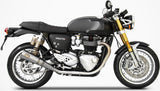 Système D'Échappement Homologué Au Niveau Sonore Acier - Zard Compatible Avec Triumph Thruxton 1200 R (2017-2020)