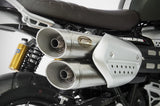Système D'Échappement Complet Sans Catalyseur Et Homologué Au Niveau Sonore Acier - Zard Compatible Avec Triumph Scrambler 1200 (2019-2020)