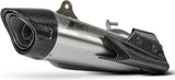 Système D'Échappement Homologué Au Niveau Sonore Titanium Embout Carbon - Zard Compatible Avec Triumph Street Triple 765 (2020-2022)