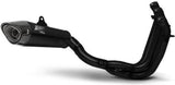 Système D'Échappement Complet Avec Catalyseur Et Homologation Acoustique Titanium Noir Embout Carbon - Zard Compatible Avec Triumph Trident 660 (2021-2023)