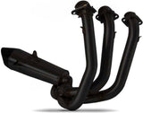 Complete Catalytic Exhaust System With Sound Certification Titanium Black Endcap Carbon - Zard Compatible With Triumph Tiger 660 Sport (2021-2023)