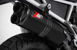 Exhaust Tip With Noise Certification Titanium Black Endcap Carbon - Zard Compatible With Triumph Tiger 900 (2020-2023)