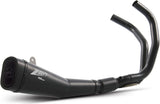 Système D'Échappement Complet Avec Catalyseur Et Homologation Acoustique Acier Noir - Zard Compatible Avec Yamaha Mt-07 (2017-2023)