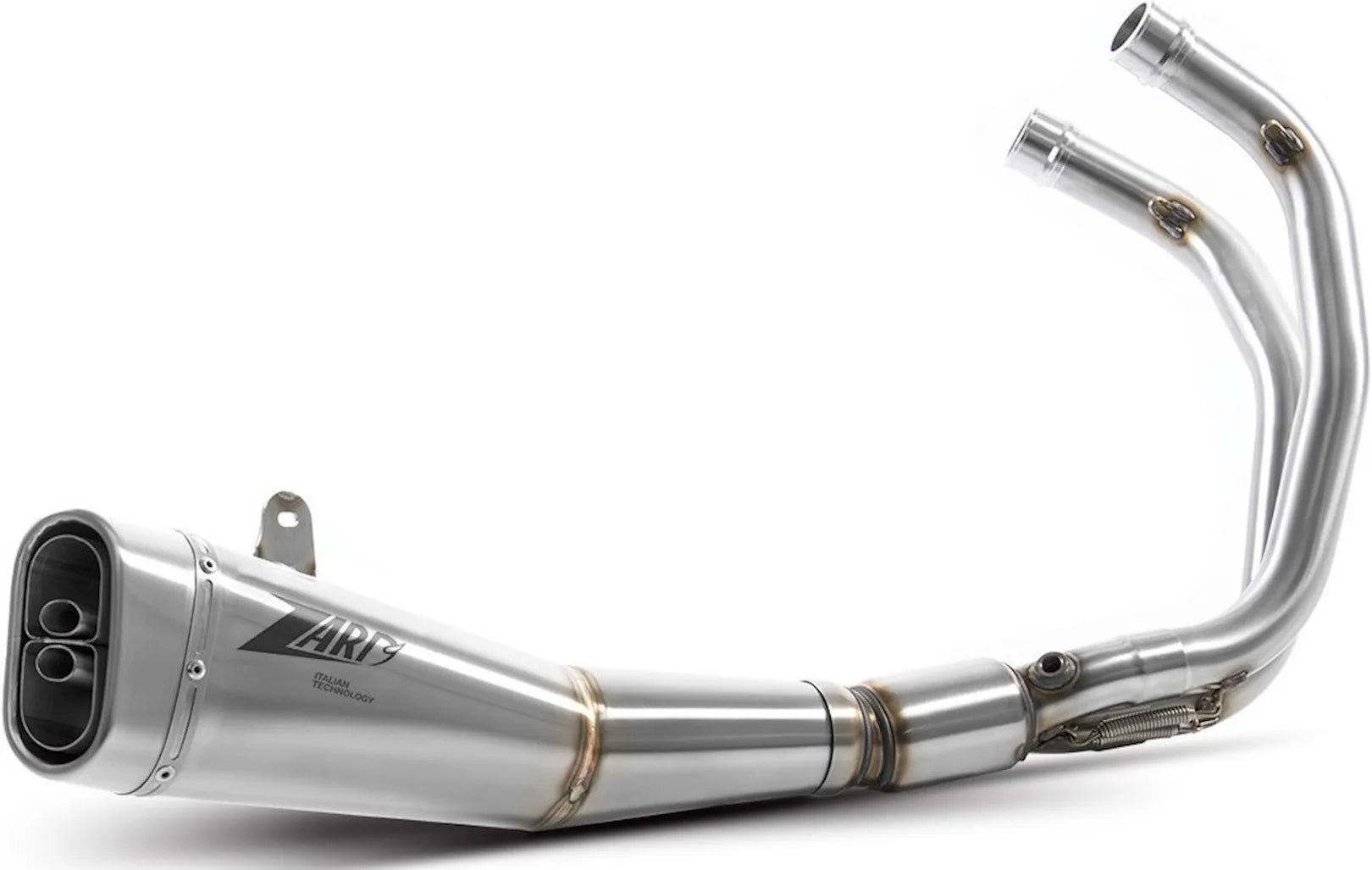 Système D'Échappement Complet Avec Catalyseur Et Homologation Acoustique Acier - Zard Compatible Avec Yamaha Mt-07 (2017-2023)