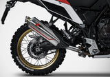 Système D'Échappement Complet Sans Catalyseur Et Homologué Au Niveau Sonore Sabbia Acier - Zard Compatible Avec Yamaha Ténéré 700 (2021-2023)