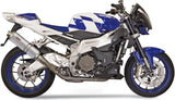 Système D'Échappement Non Catalysé Et Homologué Au Niveau Sonore Oval Acier - Mivv Compatible Avec Aprilia Tuono Fighter 1000 (2002-2005)