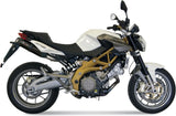 Double Sortie D'Échappement Homologuée Au Niveau Sonore Suono Acier Noir Carbon - Mivv Compatible Avec Aprilia Shiver 750 (2008-2016)