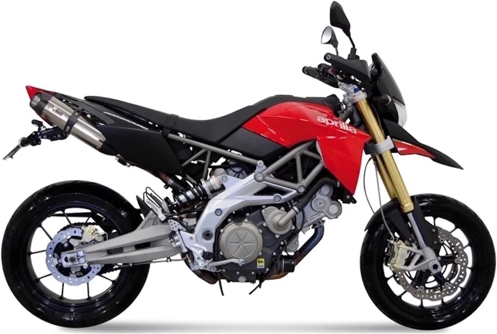 Double Sortie D'Échappement Homologuée Au Niveau Sonore Suono Acier Carbon - Mivv Compatible Avec Aprilia Dorsoduro 750 (2008-2016)