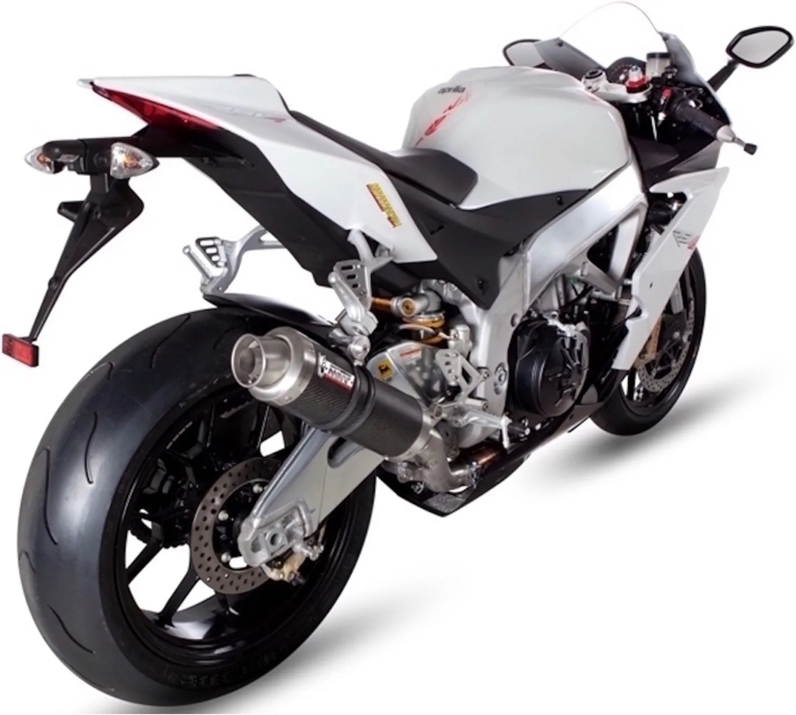 Système D'Échappement Catalytique Avec Homologation Acoustique Gp Carbon - Mivv Compatible Avec Aprilia Rsv4 (2009-2016)