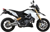 Dual Non-Catalytic Exhaust System With Sound Certification Suono Steel Black Carbon - Mivv Compatible With Aprilia Dorsoduro 1200 (2012-2016)