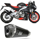 Système D'Échappement Complet Sans Catalyseur Et Homologué Au Niveau Sonore Delta Race Carbon Carbon - Mivv Compatible Avec Aprilia Rs 660 (2020-2024)