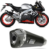 Système D'Échappement Catalytique Avec Homologation Acoustique Delta Race Carbon Carbon - Mivv Compatible Avec Aprilia Rsv4 (2017-2020)