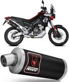 Exhaust Tip With Noise Certification Dakar Steel Black - Mivv Compatible With Aprilia Tuareg 660 (2022-2024)