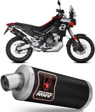Système D'Échappement Homologué Au Niveau Sonore Dakar Acier Noir - Mivv Compatible Avec Aprilia Tuareg 660 (2022-2024)
