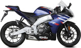 Système D'Échappement Complet Avec Catalyseur Et Homologation Acoustique Delta Race Acier Carbon - Mivv Compatible Avec Aprilia Rs 125 (2021-2024)