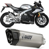 Système D'Échappement Non Catalysé Et Homologué Au Niveau Sonore Sr-1 Titanium - Mivv Compatible Avec Aprilia Tuono V4 1100 (2021-2024)