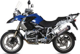 Exhaust Tip With Noise Certification Oval Titanium Carbon - Mivv Compatible With Bmw R 1200 Gs Adventure (2004-2007)