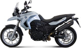 Système D'Échappement Homologué Au Niveau Sonore Suono Acier Noir Carbon - Mivv Compatible Avec Bmw F 800 Gs (2008-2017)